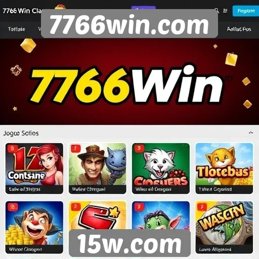 Variedade de jogos disponíveis em 7766win.com